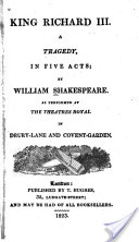 King Richard III, book cover (fair copyright use)