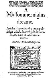 A Midsummer Night’s Dream, book cover (fair copyright use)